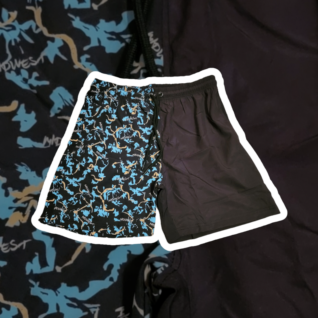 Midwest Clothing Athletic Shorts - Tropical Splash Series